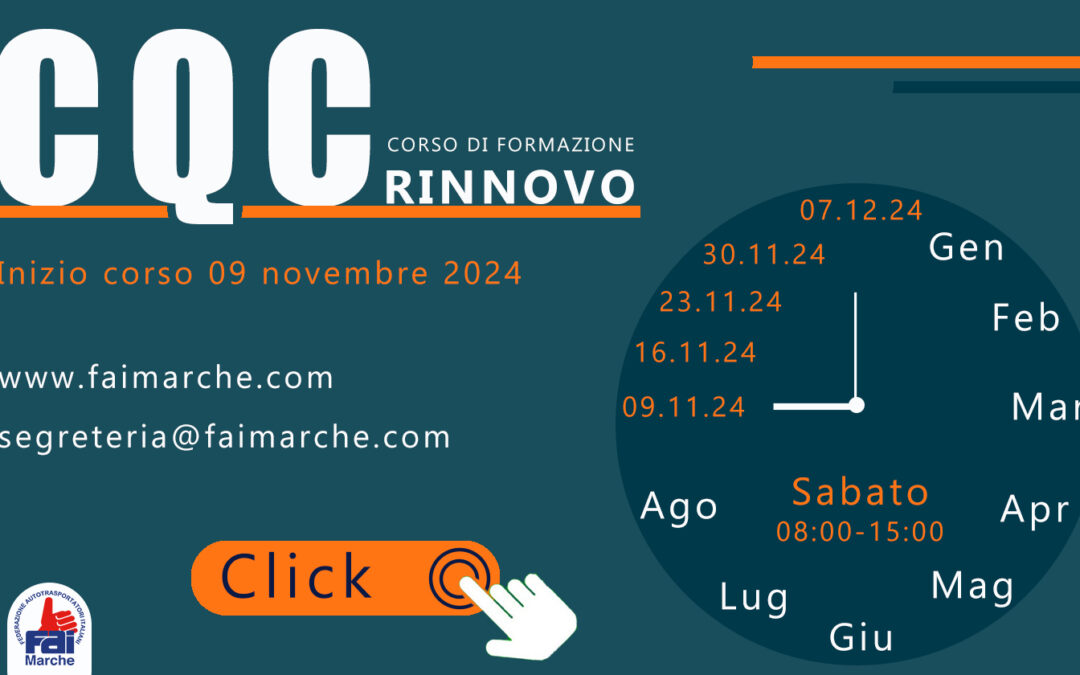 RINNOVO CQC. Corso di formazione.